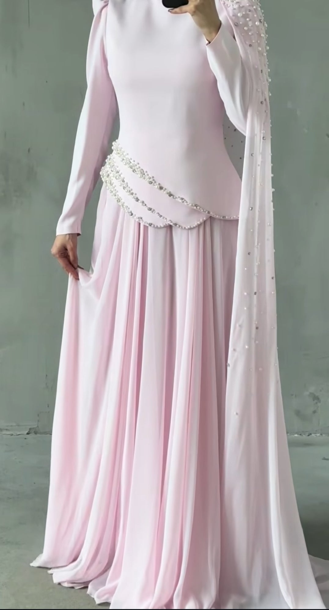 Luxury Crystal Stone work Top and Skirt