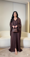 Royal Silk Moroccan Kaftan with Full Embroidery