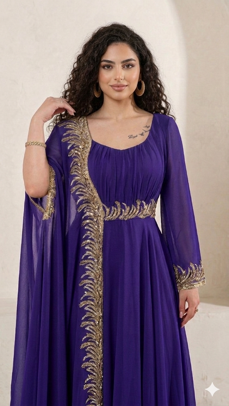 Royal Embroidered Kaftan Traditional Wedding  | Eid Special Edition