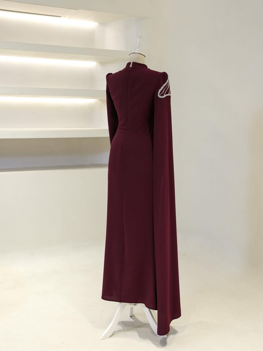The Silver Wing Modest Gala Evening Gown