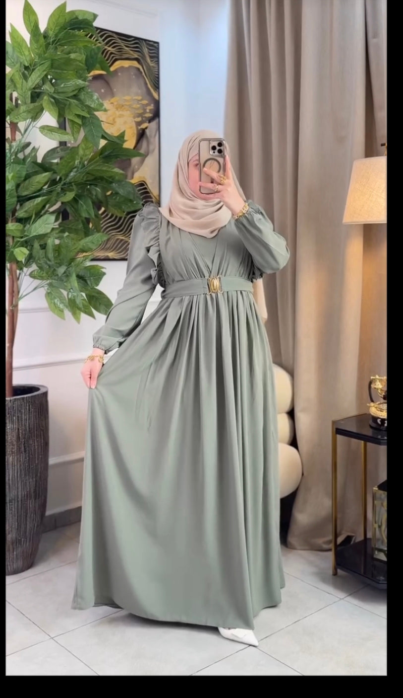 The Golden Buckle Abaya